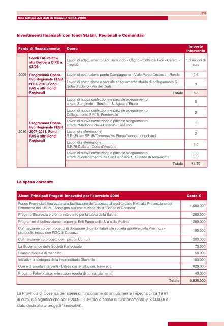 scarica versione in PDF - Provincia di Cosenza