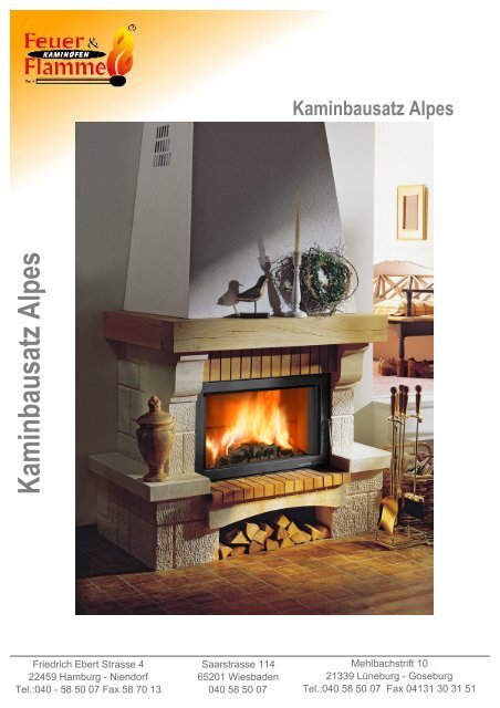 Kaminbausatz Alpes - Feuer & Flamme