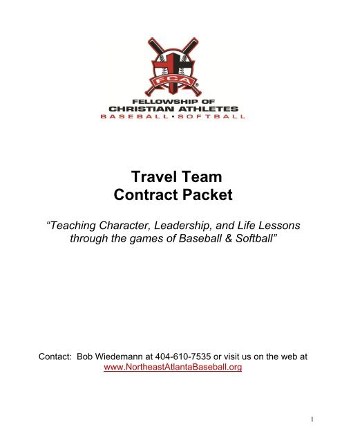 Travel Team Contract Packet - BallCharts.com