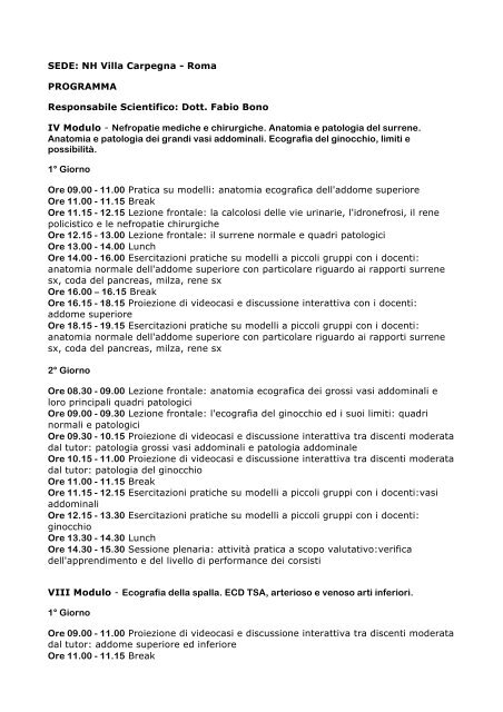 Palermo MODULI IV - VIII - siemg