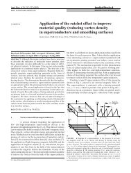 Application of the ratchet effect to improve material quality (reducing ...