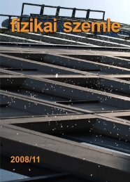 teljes szÃ¡m [10.4MB PDF] - ELTE TTK BiolÃ³giai Fizika tanszÃ©k