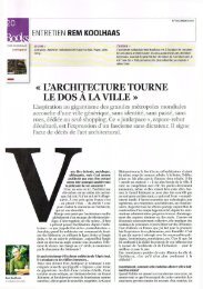 Entretien avec Rem Koolhaas : Â« L'architecture tourne le dos ... - Apua