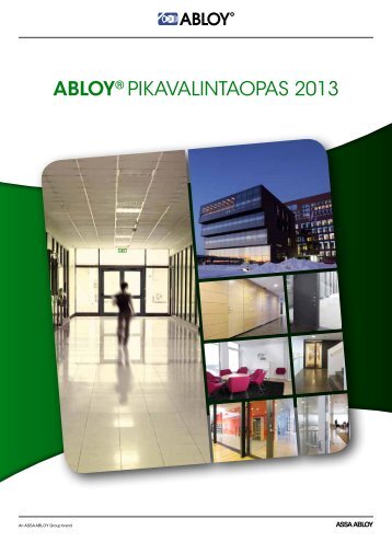 abloyÂ® pikavalintaopas 2013 - Abloy Oy