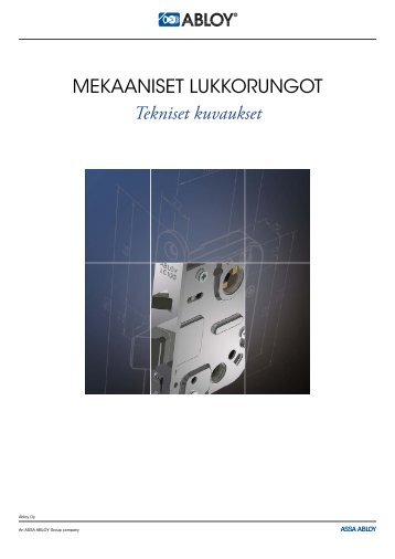 MEKAANISET LUKKORUNGOT Tekniset kuvaukset