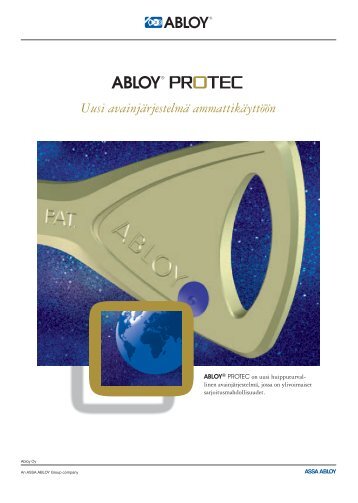 Abloy Uusi avainjÃ¤rj#71F5F.fh11 - Abloy Oy