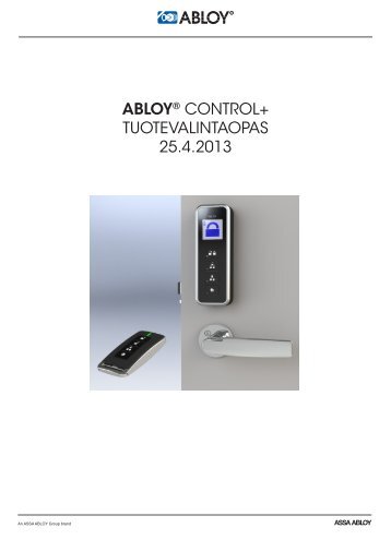 ABLOY CONTROL+ tuotevalintaopas kansi ja yleinen ... - Abloy Oy