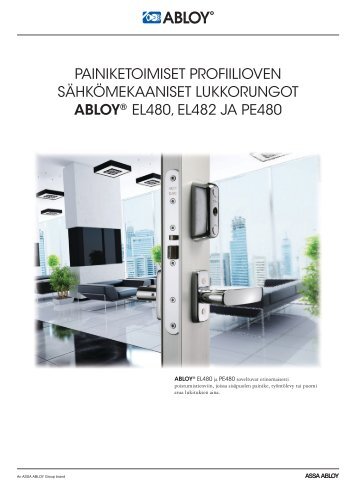 Painiketoimiset profiilioven sÃ¤hkÃ¶mekaaniset lukkorungot - Abloy Oy