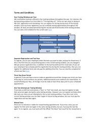 Four Testing Windows per Year - ASE