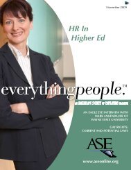 HR In Higher Ed - American Society of Employers