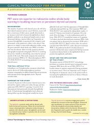 PET scans are superior to radioactive iodine whole-body scanning ...