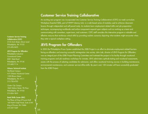 Annual Report v1 - JEVS Human Services