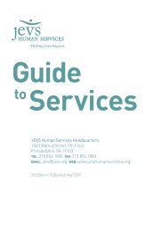 Guide to Services - JEVS Human Services