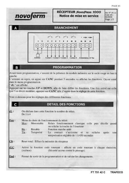 Notice - Novoferm