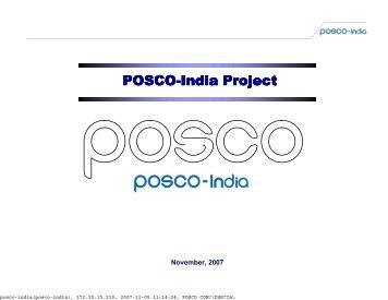 proj prog - POSCO-India