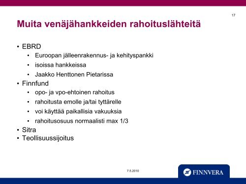 Yritysten rahoitusmahdollisuuksia lainoin, takauksin ja ... - Sitra