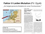 Faktor-V-Leiden Mutation (FV: Q506) - Medizinische Universität Wien