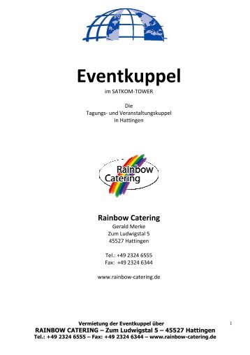 Eventkuppel - Rainbow Catering