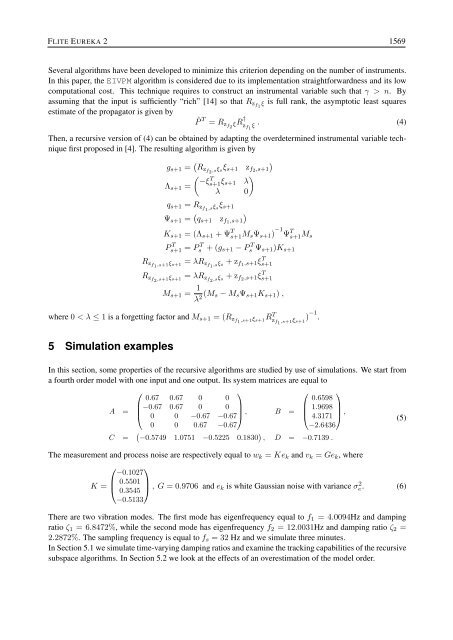 Recursive subspace identification for in-flight modal ... - ResearchGate