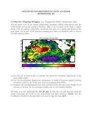 ADVANCED ENVIRONMENTAL DATA ANALYSIS HOMEWORK #6 ...