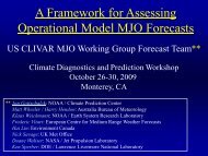 A Framework for Assessing Operational Model MJO Forecasts - NPS ...
