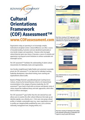 (COF) Assessment - Rosinski & Company