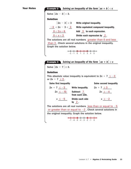 Solving Absolute Value Equations and Inequalities