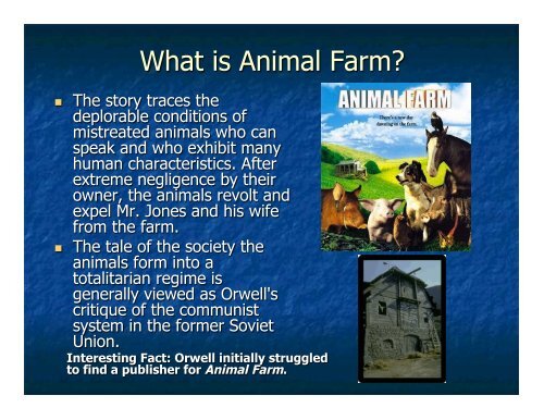 Animal Farm Background Slideshow