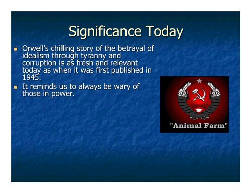 Animal Farm Background Slideshow