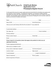 Youth Worker Application Form Confidential Park Urc