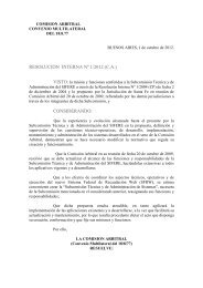 Resolución Interna N° 1/2012 - Comisión Arbitral