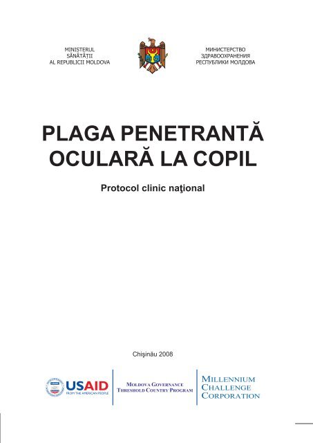 PLAGA PENETRANTÄ OCULARÄ LA COPIL - Ministerul SÄnÄtÄÅ£ii