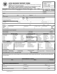 unusual incident report form all counties ayso incident report form