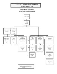 Organizational Chart - City of Carbondale