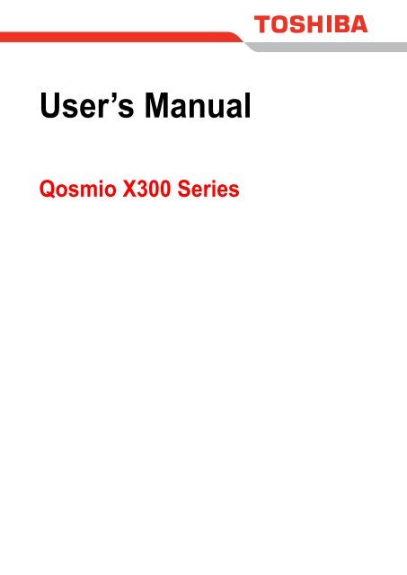 User's Manual - Toshiba Canada