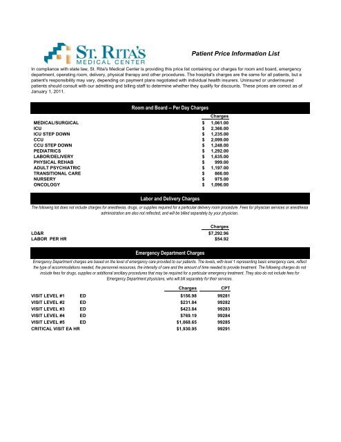 2011 SRMC Pricing Disclosure.xlsx