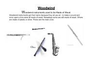 Woodwind instruments - South Axholme