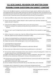 Written Exam Revision - Selection of questions ... - South Axholme