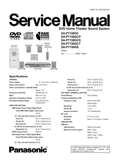 DVD Home Theater Sound System