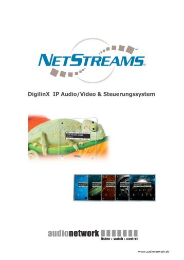 NetStreams DigiLinX Broschüre - audio network Distribution GmbH ...