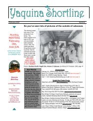 MEETING February 18th. 5:00 P.M. - Yaquina Pacific Railroad ...