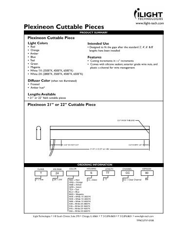 Plexineon Cuttable Pieces - iLight Technologies