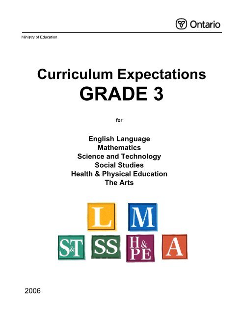 GRADE 3 - PVNC Catholic District School Board