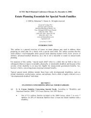 Estate Planning Essentials for Special Needs Families - American ...