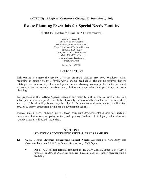 Estate Planning For Special Needs >> Estate Planning Essentials For Special Needs Families American Estate Planning For Special Needs >> Estate Planning Essentials For Special Needs Families American