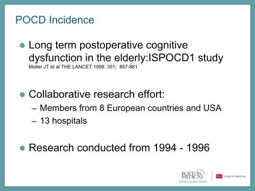 Postoperative implications in the geriatric patient - American ...