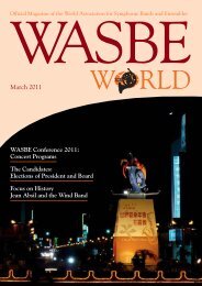 March 2011 - World Association for Symphonic Bands and Ensembles