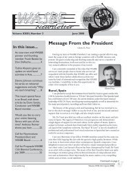 WASBE Newsletter, Vol. XXIII, No. 2 - World Association for ...