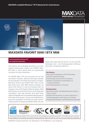 MAXDATA FAVORIT 5000 I BTX M06