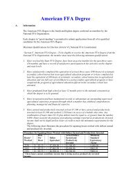 American FFA Degree Rules.pdf - Iowa FFA Association